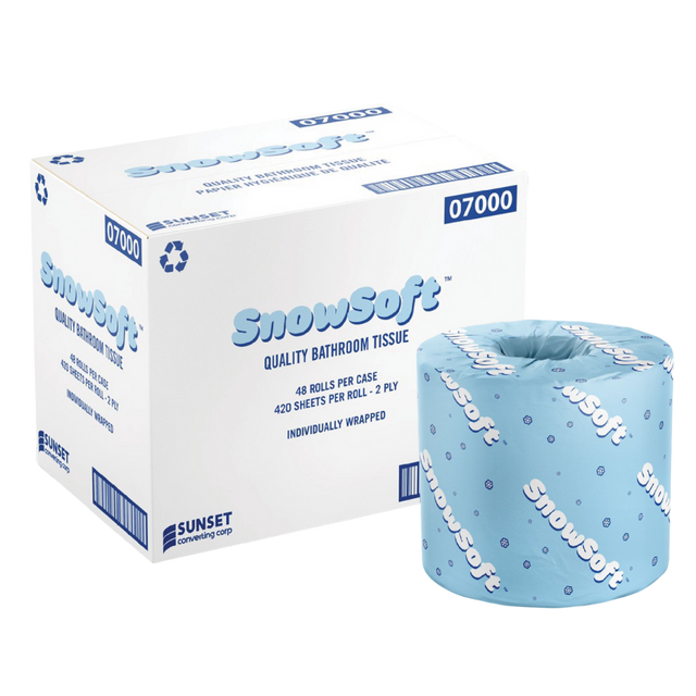 420 sheets, 2 ply Standard Toilet Paper - 48 Rolls