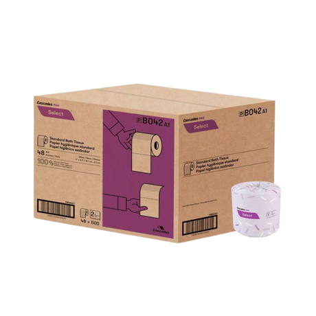 Standard Toilet Paper - PPB48500-C - 48 Rolls, 48/skid