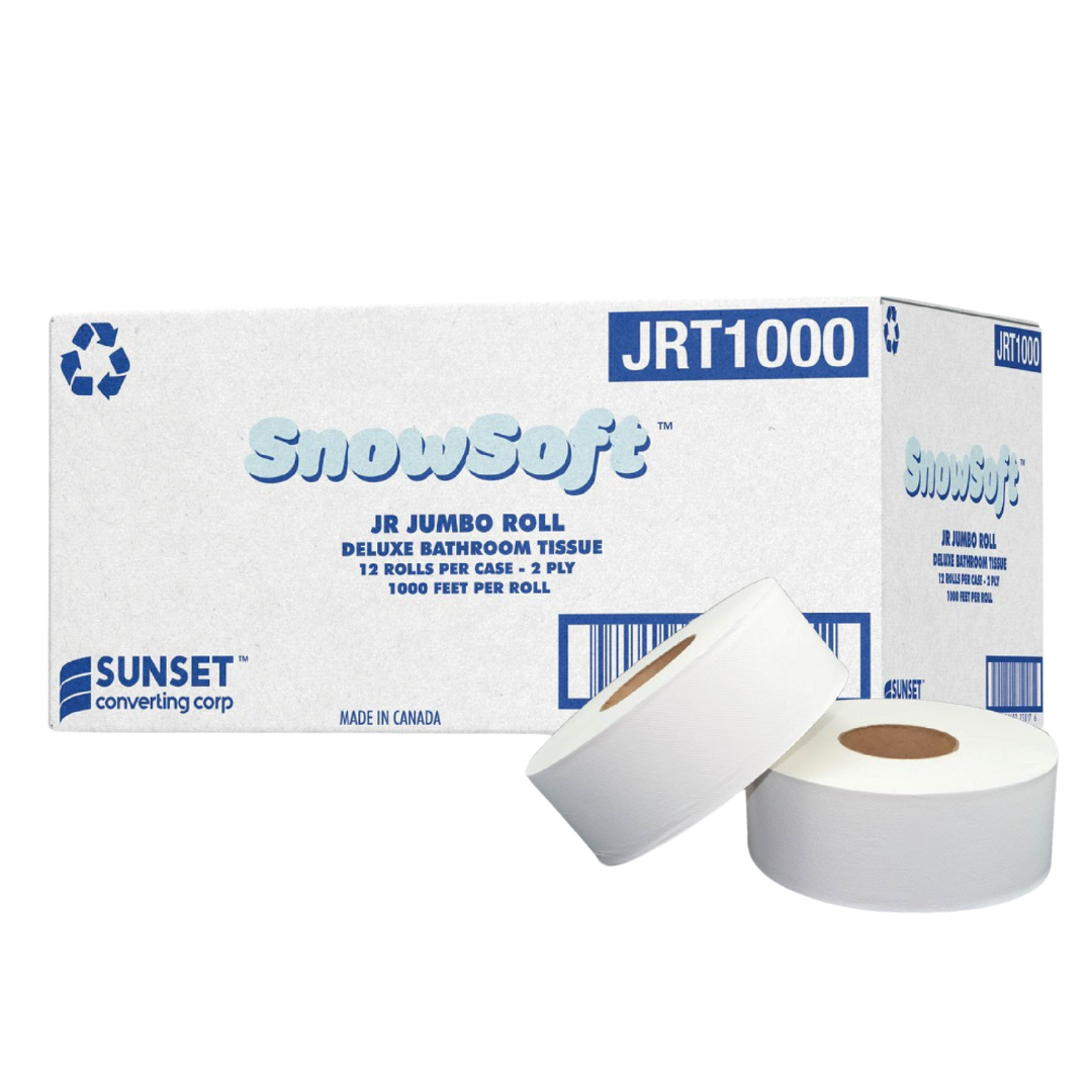 Jumbo Roll Tissue (JRT1000) 1000', JRT, 2 ply - Sunset