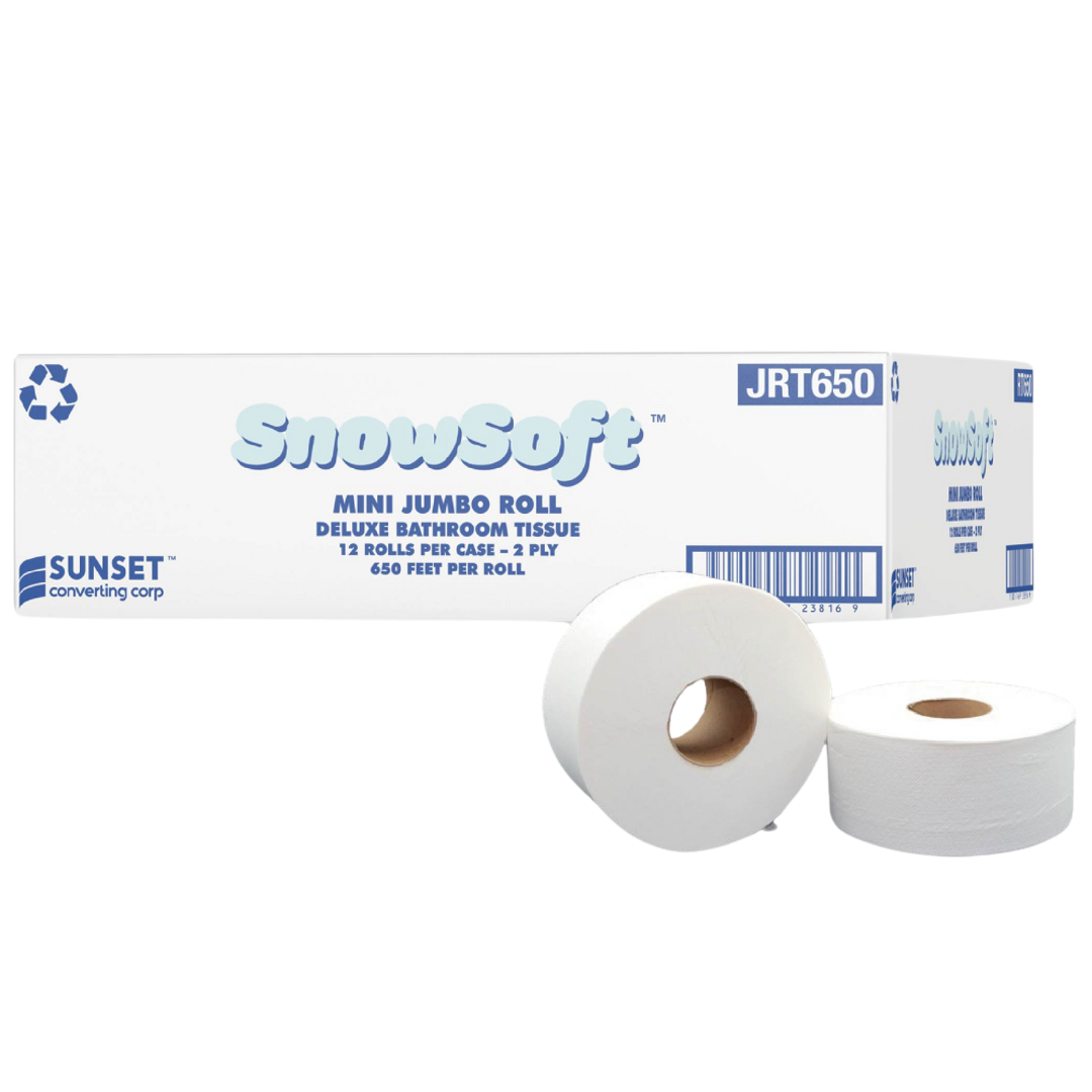 Jumbo Roll Tissue (JRT650) 650', MINI JRT, 2 ply - Sunset
