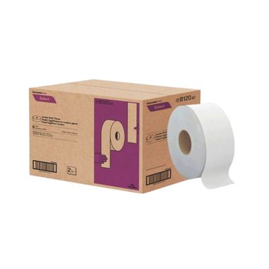 3.3" x 900', 2 ply Jumbo Toilet Paper - 8 Rolls