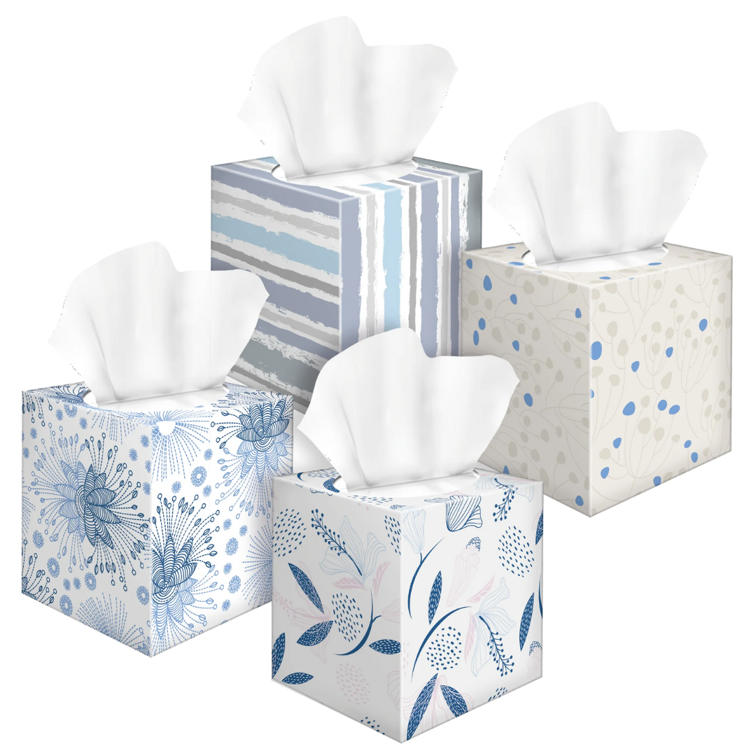 Gogo Facial Tissue (87294/86112) 4 box, 320 sheets, 2 Ply - Go-Go