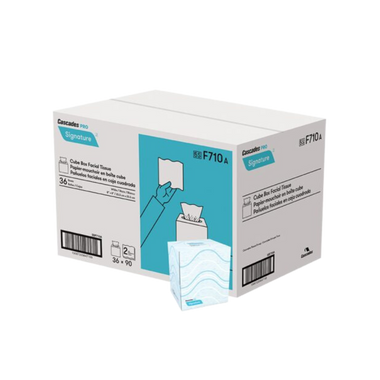 90 sheets, 2 ply Cube Box Facial Tissue - 36 Boxes