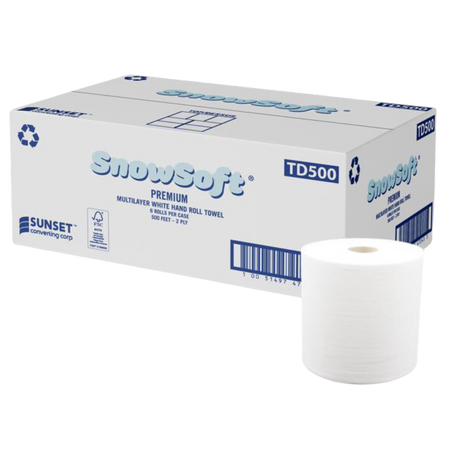 Hand Towel Rolls - PPH500-S - 6 Rolls, 60/skid