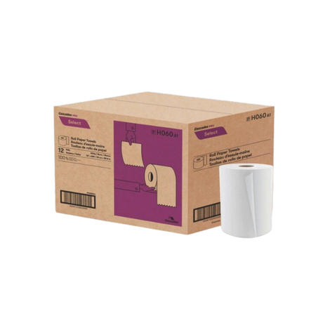 Hand Towel Rolls - PPH600W-C - 12 Rolls, 42/skid