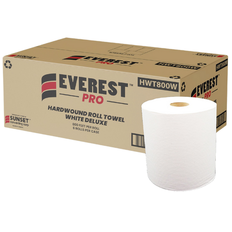 Hand Towel Rolls - PPH800W-S - 6 Rolls, 60/skid