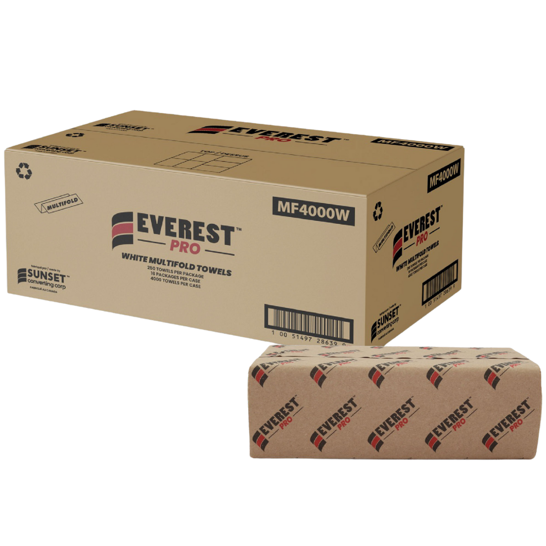 Hand Towel Sheets (MF4000W) Multifold, White - Sunset