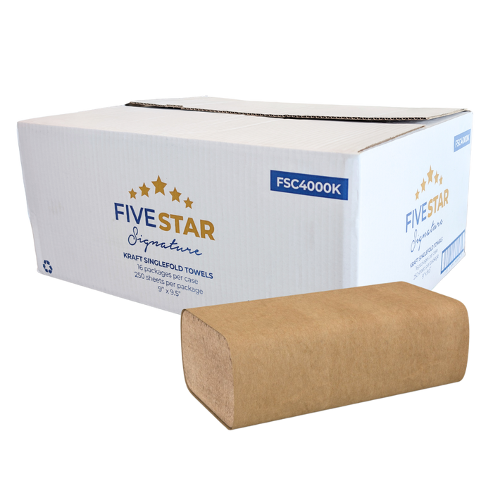 Singlefold Kraft Hand Towel Sheets