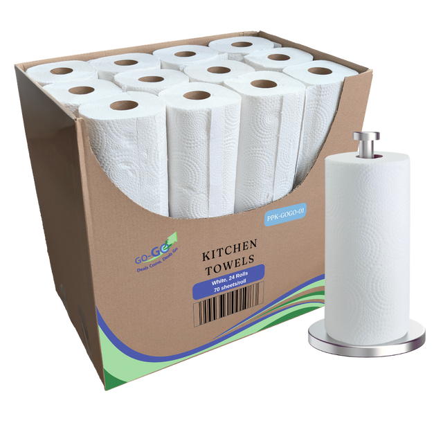 ***out**Gogo Kitchen Towel - Kitchen Towel - PPK-GOGO-01 - 24 Rolls, 28/skid
