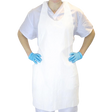 28" x 46" White HDPE Apron - 100pcs/bag, 10bag/cs