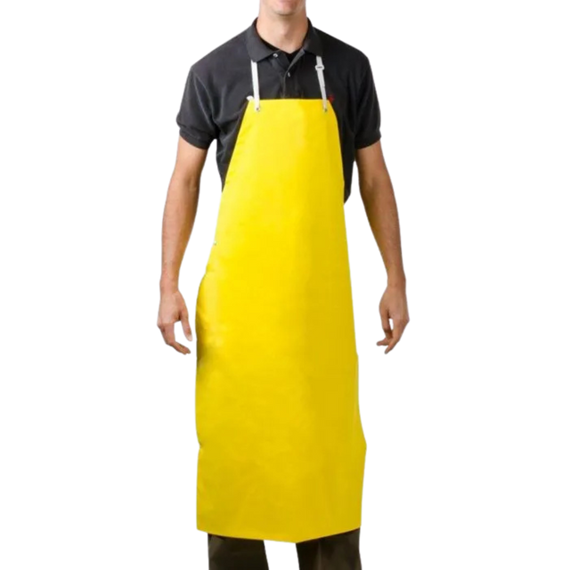 Aprons-(-Yellow-Apron/031-E15299-YE)-Heavy-Duty,-Yellow,-3mil