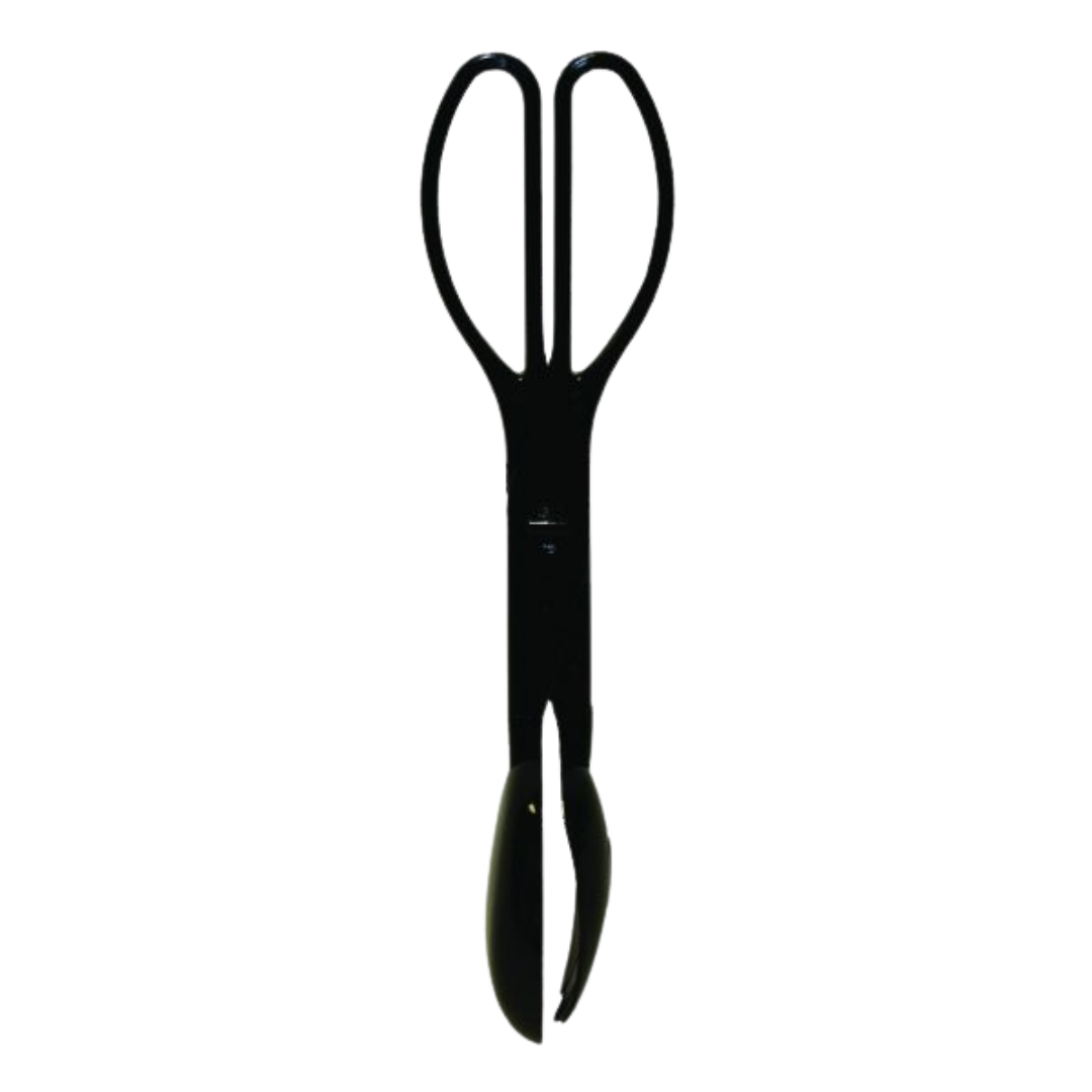 11.5" Black Salad Tongs