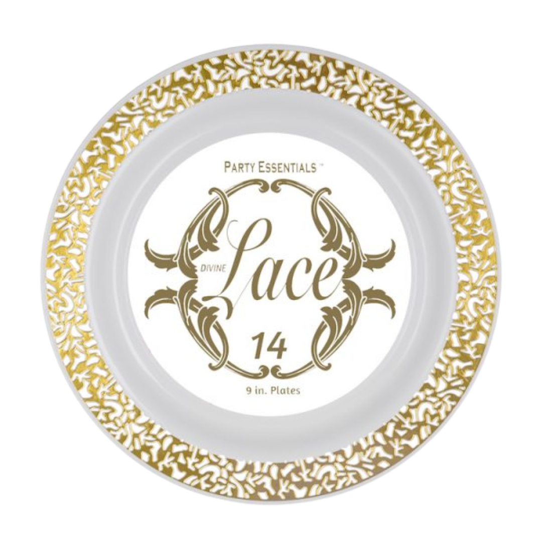 9" Lace Plate - RE1425 - 14pcs/pk x 12/case