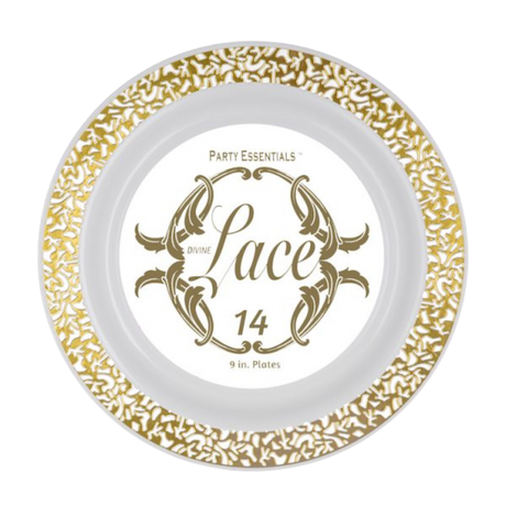 9" Lace Plate - RE1425 - 14pcs/pk x 12/case