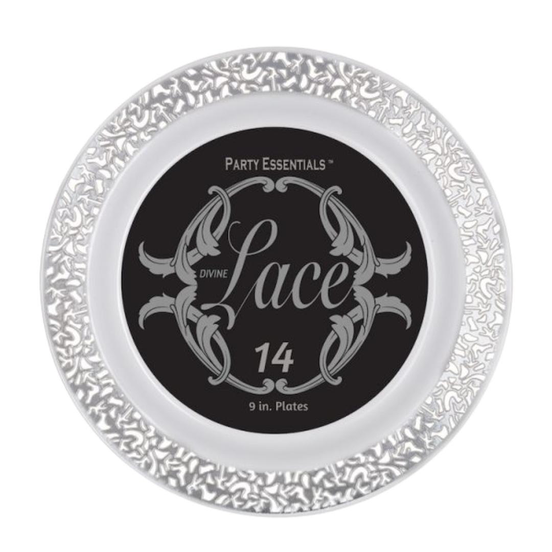 9" Lace Plate - RE1451 - 14pcs/pk x 12/case