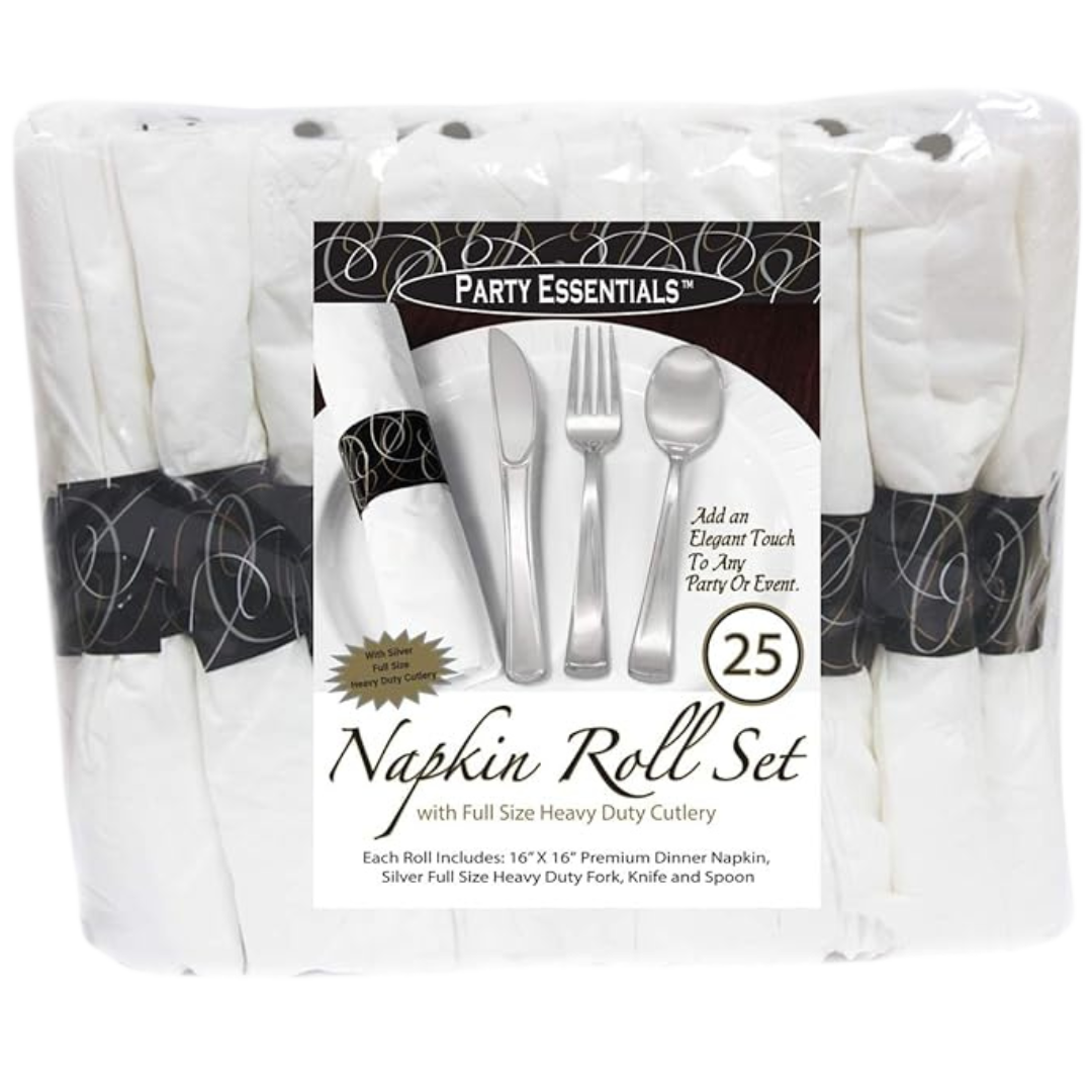 16 x 16" Napkin Rolls Set (N501725) 16 x 16" - Party Essentials