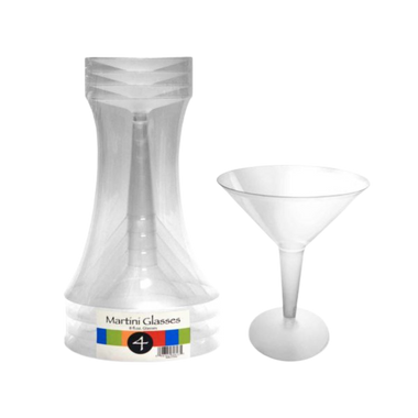 8 oz Clear Martini Glasses