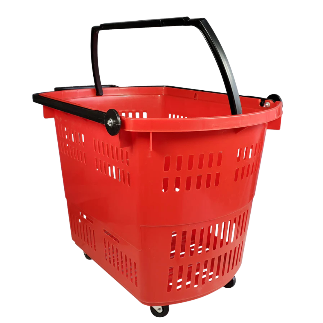 Shopping Basket - Handle & Wheels