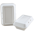 *Sugarcane/Bagasse Take-Out Container - SC1851-GV - 200 pcs, 8Lx9