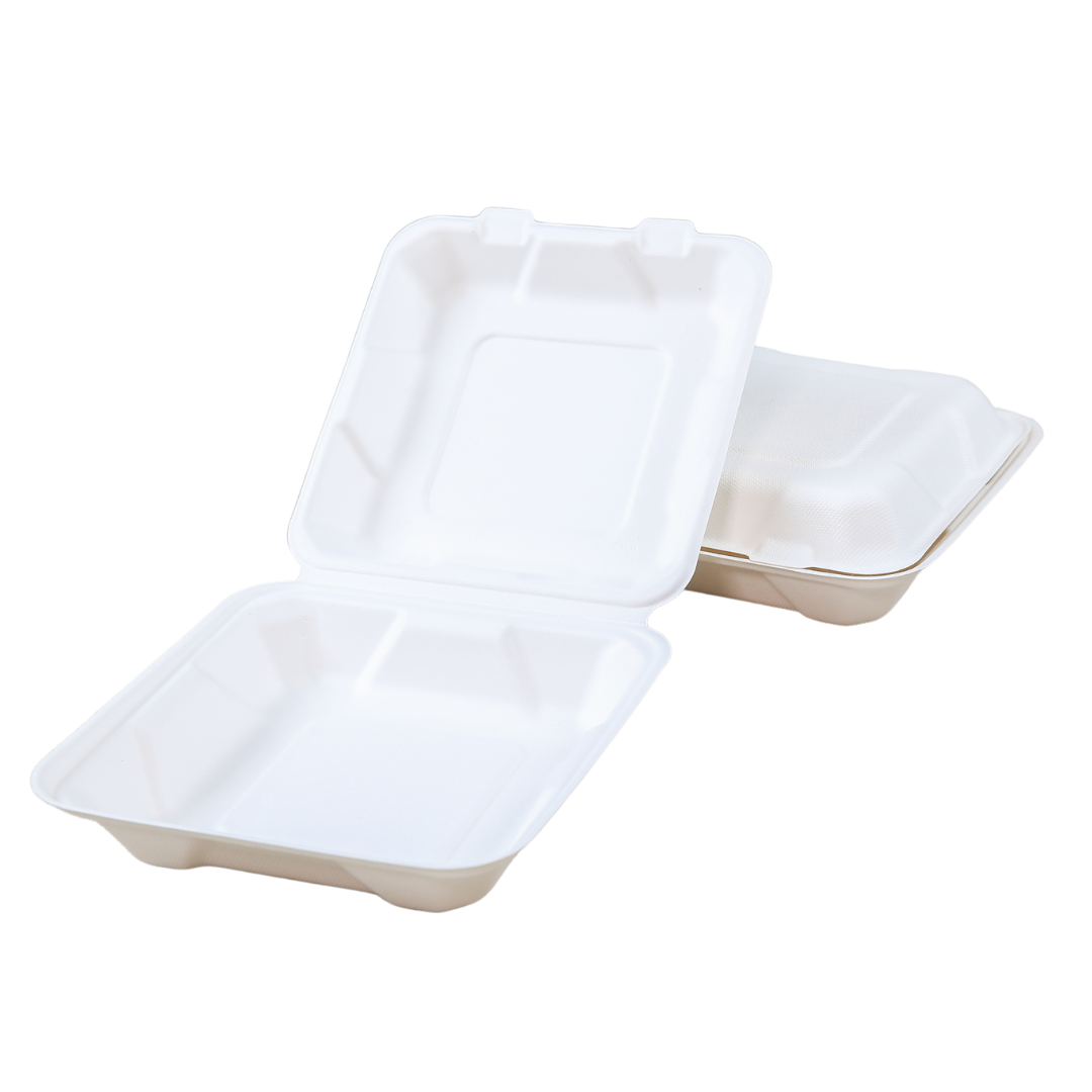 Sugarcane Take-Out Container - SC1881-GV - 200 pcs, 9Lx6