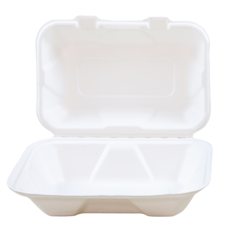 Sugarcane Take-Out Container - SC1961-GV - 200 pcs, 8Lx9/S