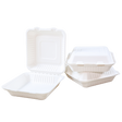 9" x 9" x 3" Sugarcane Take-Out Container - 1-Comp.