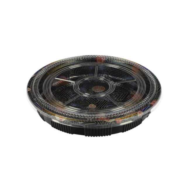 Sushi-Tray-(BX-64)-14",-Round---BX-Packaging