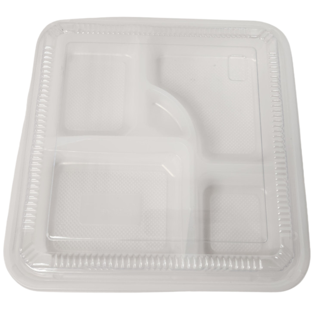 10.55'' x 10.55'' Square Bento Box - 5-Comp.