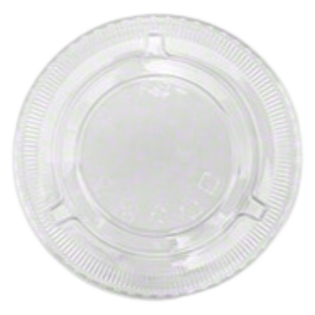 Pet Flat Lid for 4 oz (SCPET34FL) For 4oz - Dart