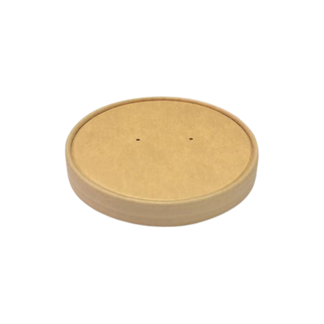 Paper Lids for Paper Soup Container-Kraft - SOU108L-1-MC - 500 pcs