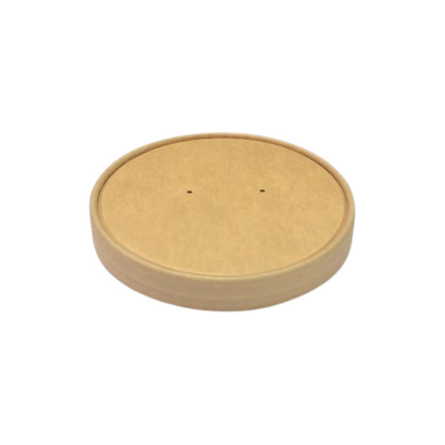 Paper Lids for Paper Soup Container-Kraft - SOU108L-1-MC - 500 pcs