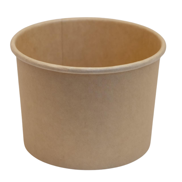 12oz Kraft Paper Soup Containers - 500 pcs