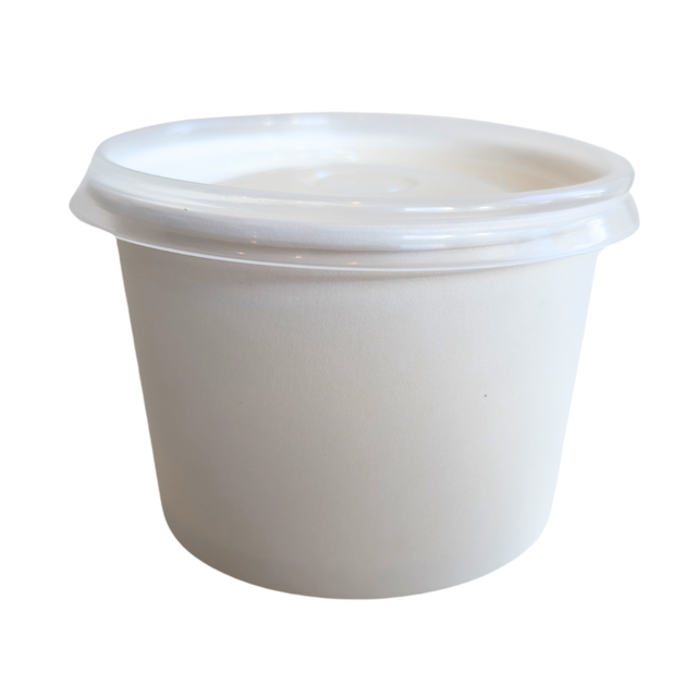 White Paper Soup Cup