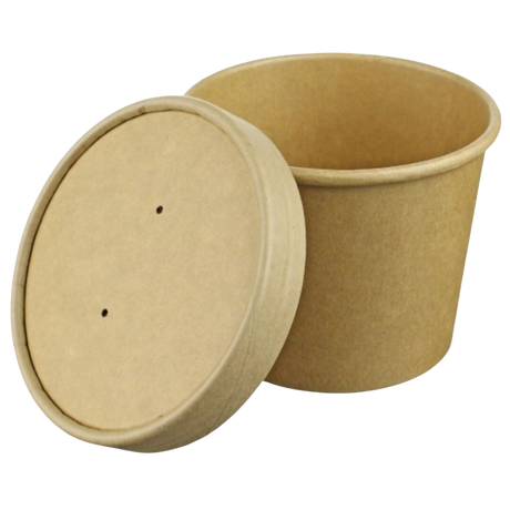 White Paper lids for Soup Container