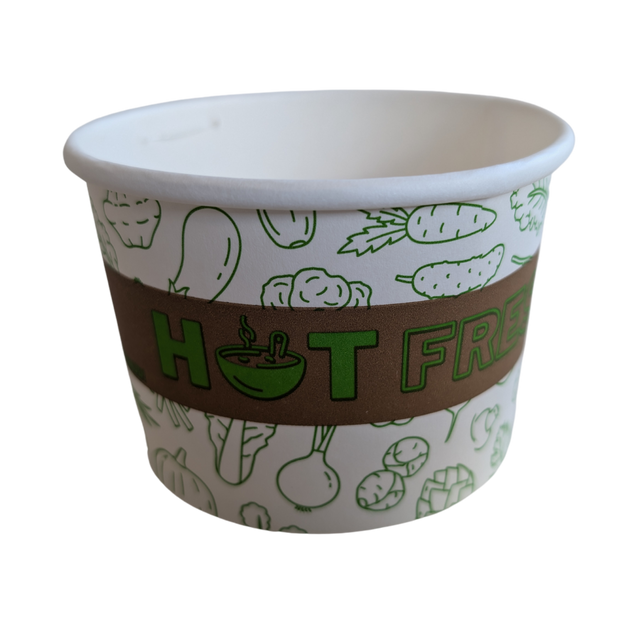Printed  Paper Soup Cup - SOU212P-MC - 500 pcs