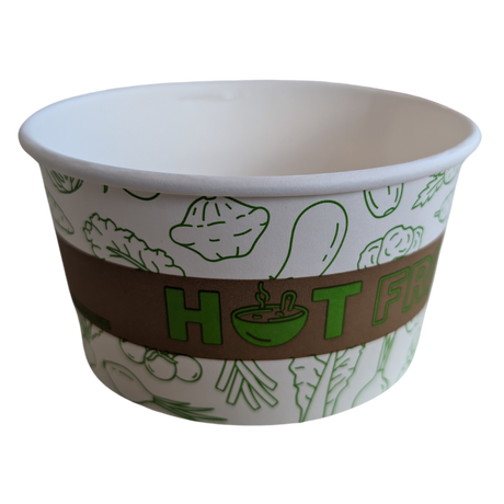***OUT**Printed  Paper Soup Cup