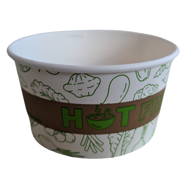 16 oz Printed Paper Soup Cups