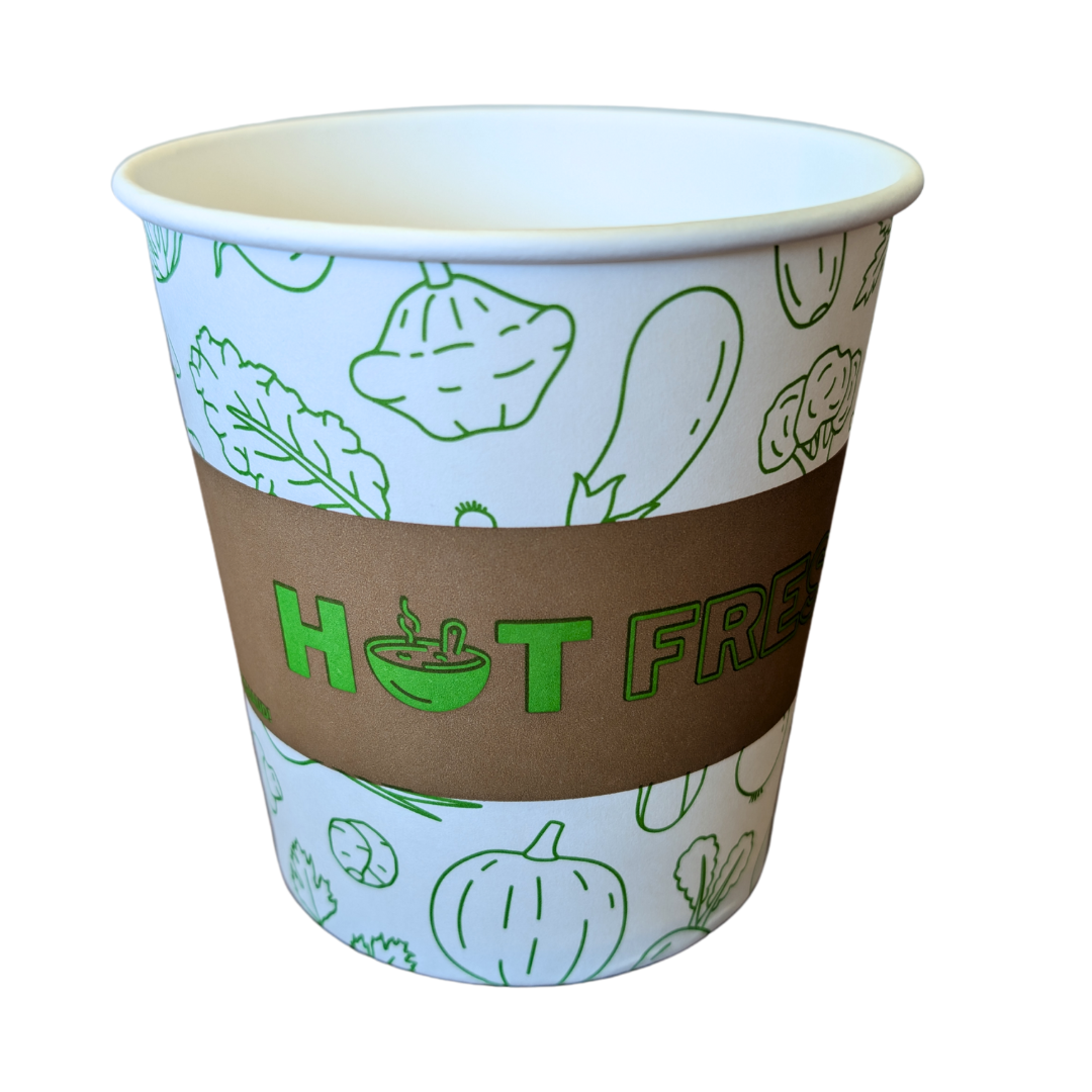 24 oz Printed Paper Soup Cups