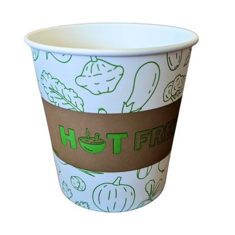 24 oz Printed Paper Soup Cups