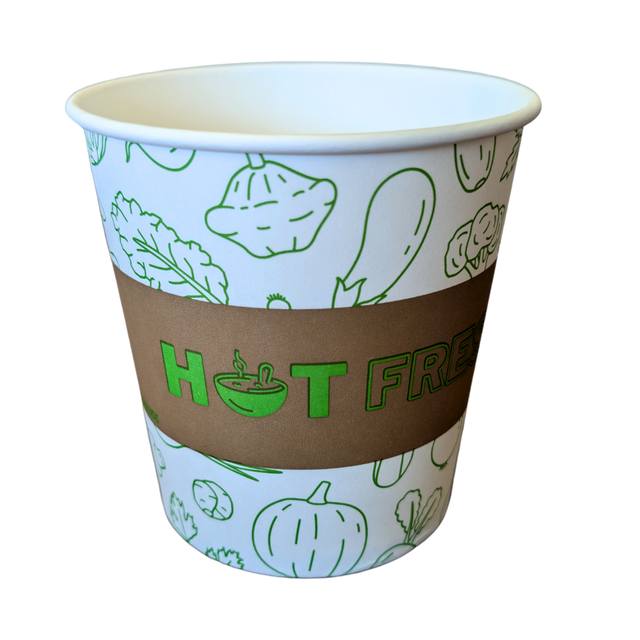 Printed  Paper Soup Cup