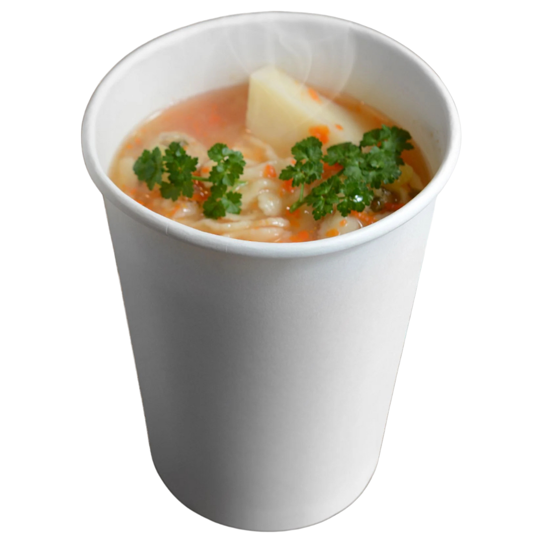 White Paper Soup Cup (SOU232-MC) 320 + 20g PE - Mark's Choice
