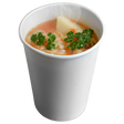 White Paper Soup Cup