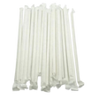 8'' White Paper Straws with Pointed End