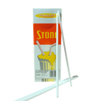 10" Unwrapped White Milkshake Straws