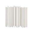 8" Unwrapped White Milkshake Straws - 9 x 250