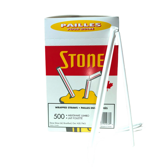 Milkshake-Straws---Wrapped-(81300)-7-3/4"---Stone