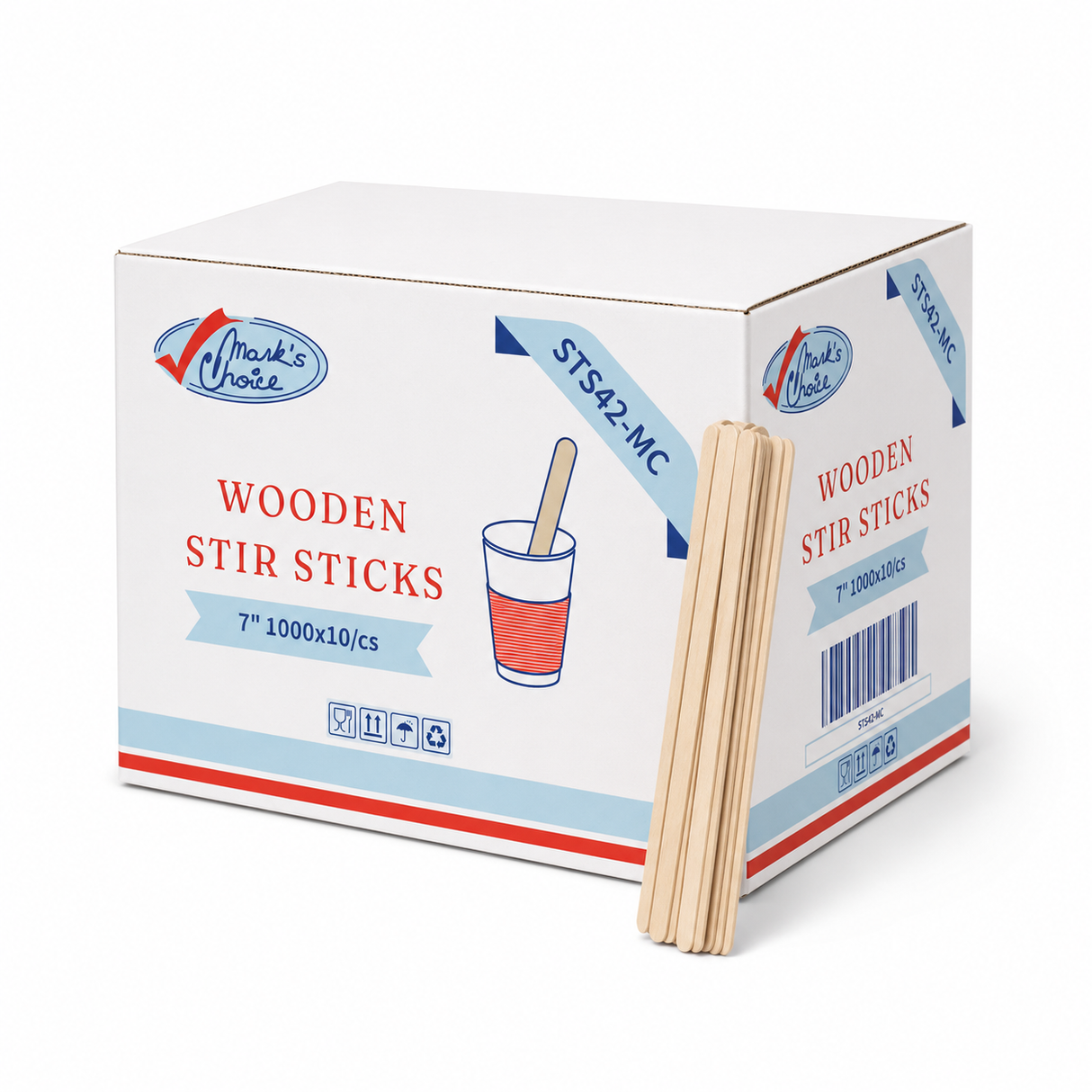 7" Wooden Stir Sticks