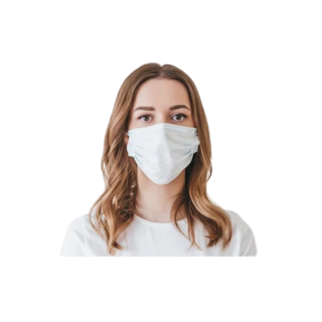 3 ply White Protection Mask