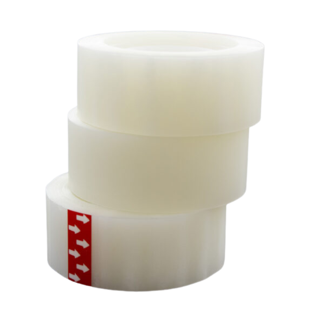 Easy Tear Polypro - Clear Tape (6498) Clear, 3/4" x 1296"; 8 roll/sl x 12/cs