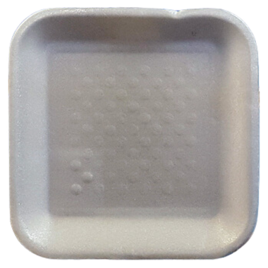 1S White Foam Trays